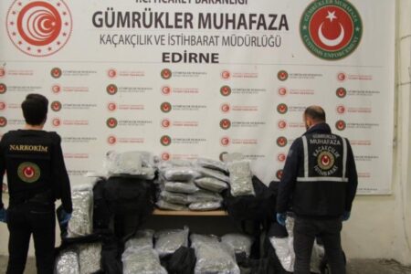 Am Zolltor von Kapıkule wurden 220 Kilogramm Drogen beschlagnahmt