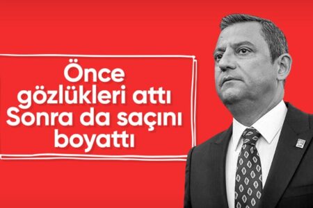 Auch Özgür Özel, dessen Augen und Stimmbänder operiert wurden, ließ sich die Haare färben.