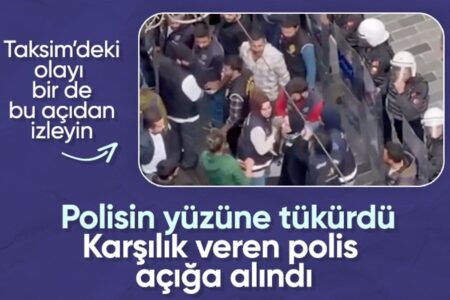 Der Moment, als die Polizei in die Show in Taksim eingriff