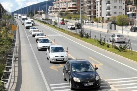 Die Urlauberdichte begann in Muğla vor den Feiertagen