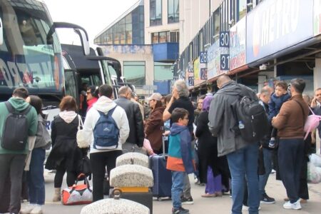 Eid al-Fitr-Feiertagsansturm an Busbahnhöfen in Istanbul