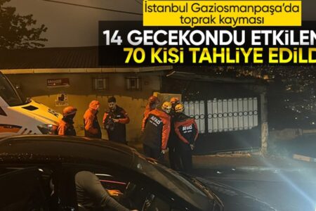 Erdrutsch in Gaziosmanpaşa: 14 Wohnungen waren betroffen