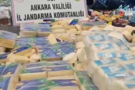 In Ankara wurden etwa 9 Tonnen Lebensmittel vernichtet