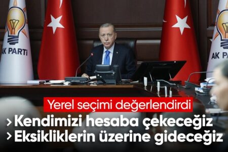 Kommunalwahlbewertung von Präsident Erdoğan
