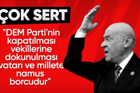 Reaktion von Devlet Bahçeli an die DEM-Partei: Es sollte eine Schließungsklage eingereicht werden