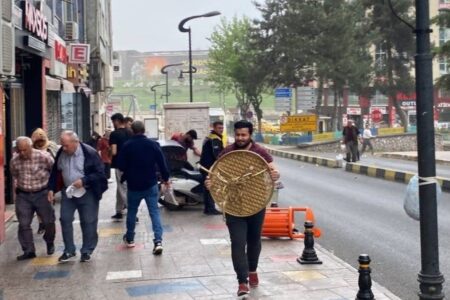 Sturm in Karabük: Minarett der Moschee bebte minutenlang