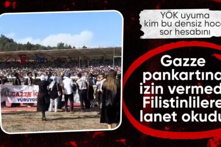 Bannerspannung an der Universität Mersin: Sie konnten das Gaza-Schild nicht ertragen