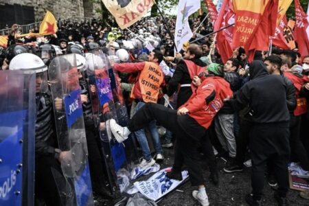 Bei den Demonstrationen am 1. Mai in Istanbul wurden zwölf Verdächtige festgenommen