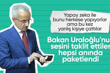 Betrüger, die die Stimme von Minister Abdulkadir Uraloğlu kopierten, wurden gefasst