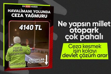 Bußgeldregen für Fahrer, die auf dem Weg nach Istanbul und zum Flughafen Sabiha Gökçen am Straßenrand warten