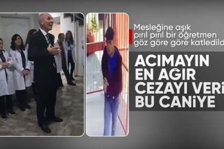 Der 17-jährige Schüler, der den Schulleiter in Eyüpsultan getötet hat, ist im Gerichtsgebäude