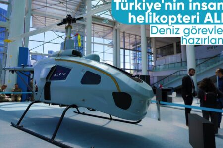 Der unbemannte Hubschrauber ALPİN bereitet sich auf Seeeinsätze vor