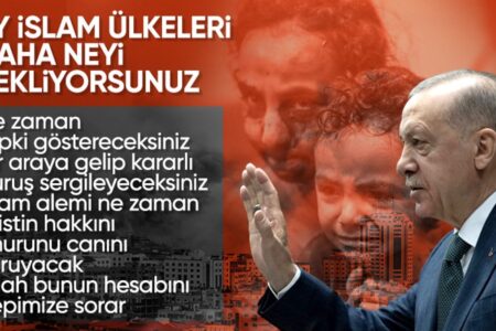 Gaza-Reflexion von Präsident Erdoğan an islamische Länder