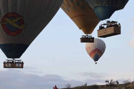 Mehr als 747.000 Touristen flogen in der Türkei mit Ballons