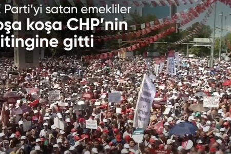 Özgür Özel sprach bei der Ruhestandskundgebung in Ankara