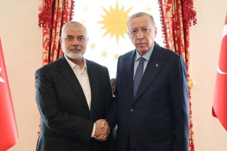Präsident Erdoğan traf sich mit dem Führer der Hamas