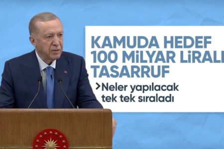 Präsident Erdoğan: Unser Ziel ist es, 100 Milliarden Lira im öffentlichen Sektor einzusparen