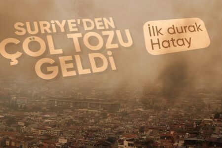 Staubwolke macht sich im Süden der Türkei bemerkbar