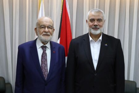 Temel Karamollaoğlu traf sich mit Hamas-Führer Haniye