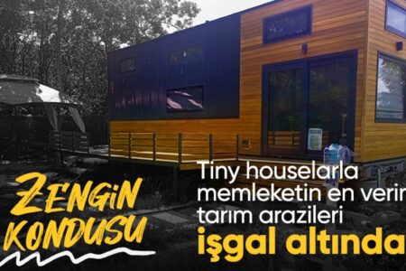 Tiny House-Besetzung in landwirtschaftlichen Gebieten in Edirne