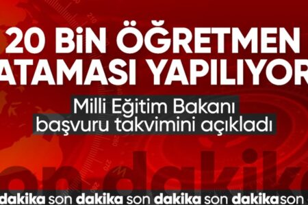 Yusuf Tekin gab bekannt: Die Zahl der Ernennungen von Lehrern steht fest