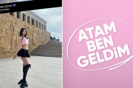 Das in Anıtkabir geteilte Foto löste Kontroversen aus
