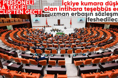 Der Gesetzentwurf bezüglich der Beschäftigten der türkischen Streitkräfte wurde in der Großen Türkischen Nationalversammlung angenommen.