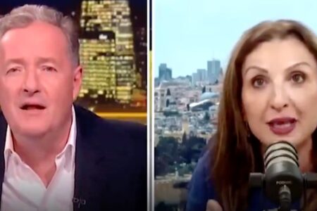 Der Journalist Morgan diskutierte mit dem ehemaligen israelischen stellvertretenden Bürgermeister Nahoum