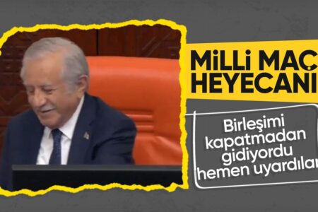 Der stellvertretende Sprecher der Großen Nationalversammlung der Türkei, Celal Adan, ist begeistert von einem Nationalspiel