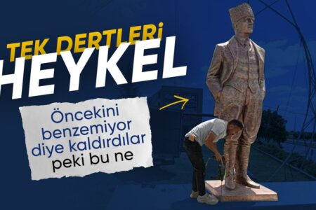 Die CHP-Gemeinde hat die Atatürk-Statue in Edirne verändert