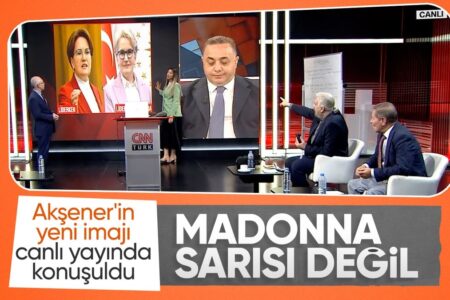 Die neue Haarfarbe von Meral Akşener wurde in der Live-Übertragung kommentiert