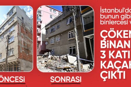 Drei Stockwerke des eingestürzten Gebäudes in Bahçelievler erwiesen sich als illegal