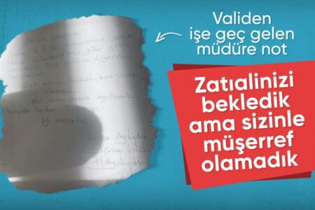 Ein Lehrbrief des Gouverneurs von Erzincan, Hamza Aydoğdu
