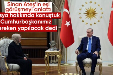 Erklärung der Ehefrau von Sinan Ateş, Ayşe Ateş, nach dem Treffen mit Präsident Erdoğan