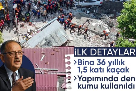 Mehmet Özhaseki: Für das eingestürzte Gebäude in Küçükçekmece wurde Meeressand verwendet