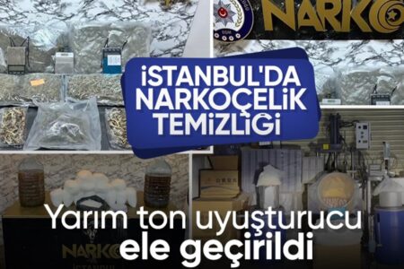 Narkoçelik-19-Operationen: 480 Kilogramm Drogen wurden beschlagnahmt