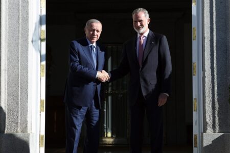 Präsident Erdoğan traf sich mit dem spanischen Monarchen Felipe