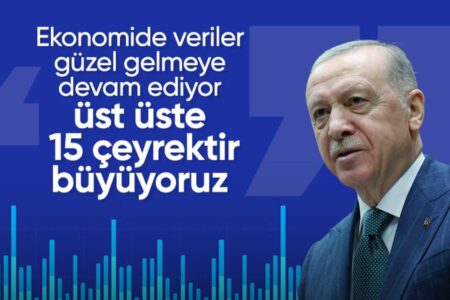 Präsident Erdoğan: Wir sind seit 15 Quartalen in Folge gewachsen
