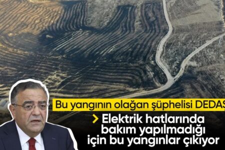 Sezgin Tanrıkulu wies DEDAŞ auf das Stoppelfeuer hin