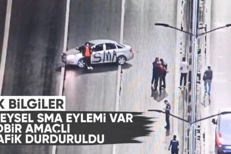 SMA-Aktion auf der Martyrs Bridge am 15. Juli