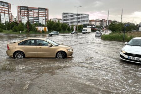 Starker Regen war in Ankara wirksam