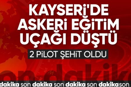 Trainingsflugzeug in Kayseri abgestürzt