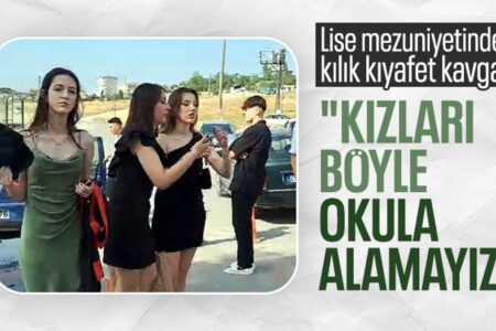 Unangemessene Kleidungsspannung bei Abschlussfeier in Kocaeli