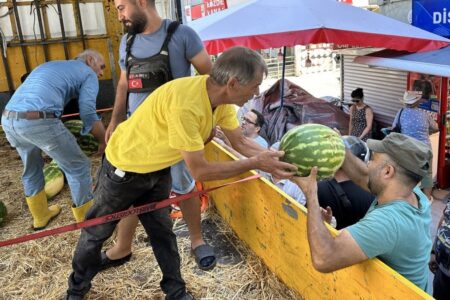 25 Tonnen Wassermelone kostenlos in Istanbul verteilt: Bürger sollten reichlich essen