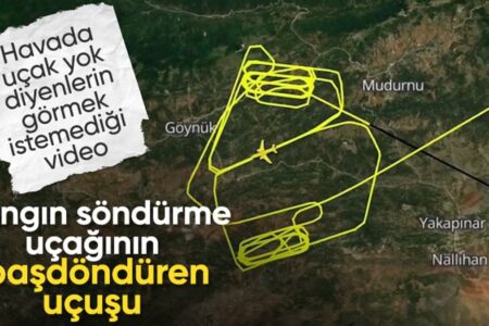 Das Löschflugzeug war 10 Stunden und 35 Minuten im Einsatz: Otağ war mit seiner fortschrittlichen Technologie im Einsatz.