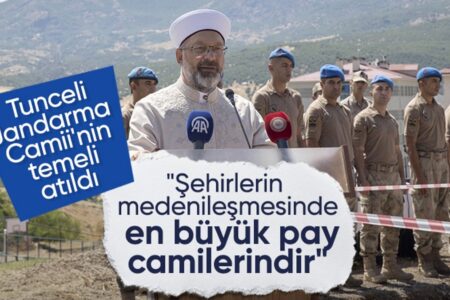 Der Grundstein für die Moschee wurde vom Gendarmeriekommando der Provinz Tunceli gelegt