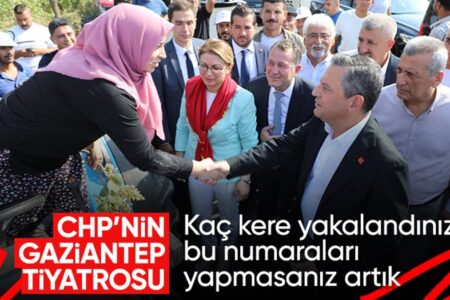 Die Frau des Bürgermeisters demonstrierte bei der Erdnusskundgebung der CHP