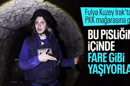Fulya Öztürk besichtigte die von der PKK eroberte Höhle im Nordirak