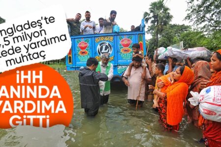 IHH eilte zu Hilfe: 4,5 Millionen Menschen waren von der massiven Überschwemmung in Bangladesch betroffen