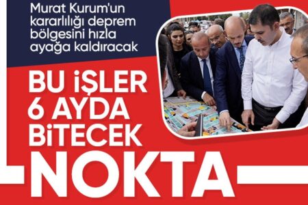 Murat Kurum traf sich mit den Menschen von Hatay und begutachtete die Erdbebenresidenzen: Wir werden immer hier sein